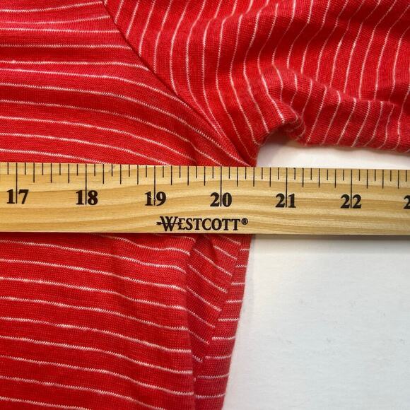 Eileen Fisher 100% organic linen striped pullover tunic top size L - Picture 7 of 8